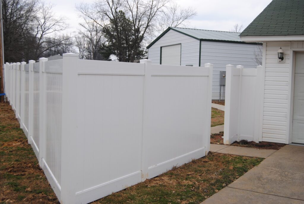 6’White Vinyl Privacy Fence