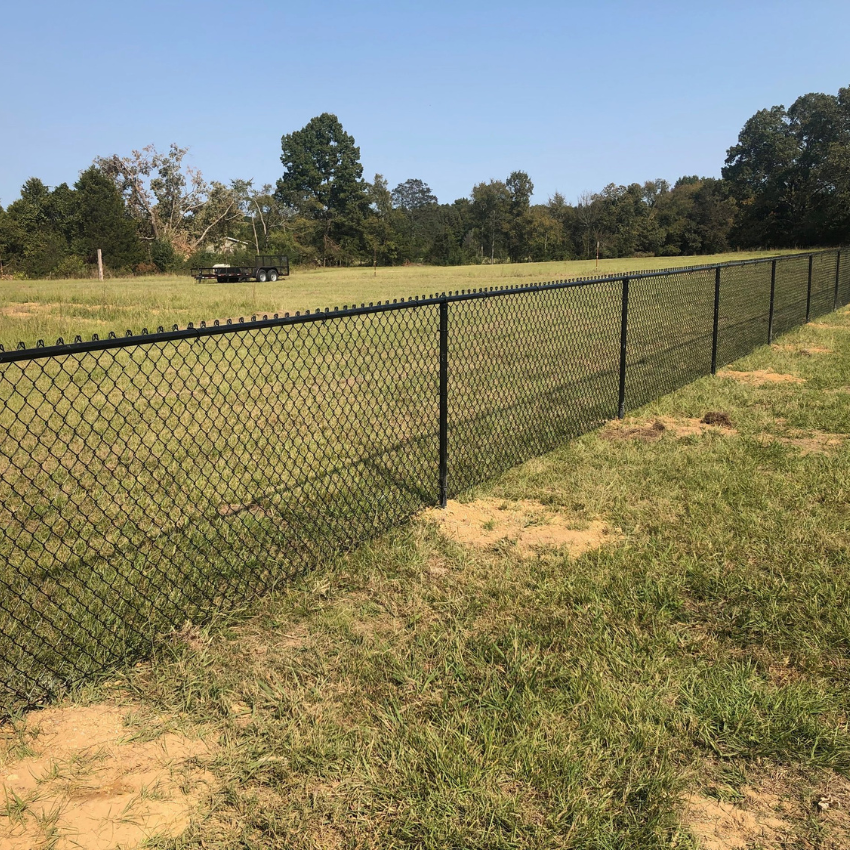 Chainlink Fencing extending around the perimeter of residential property