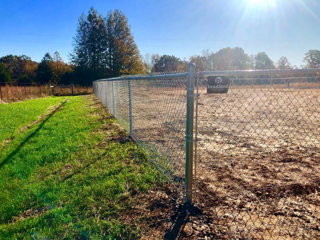 Chain-Link Fence securing property in Central Arkansas