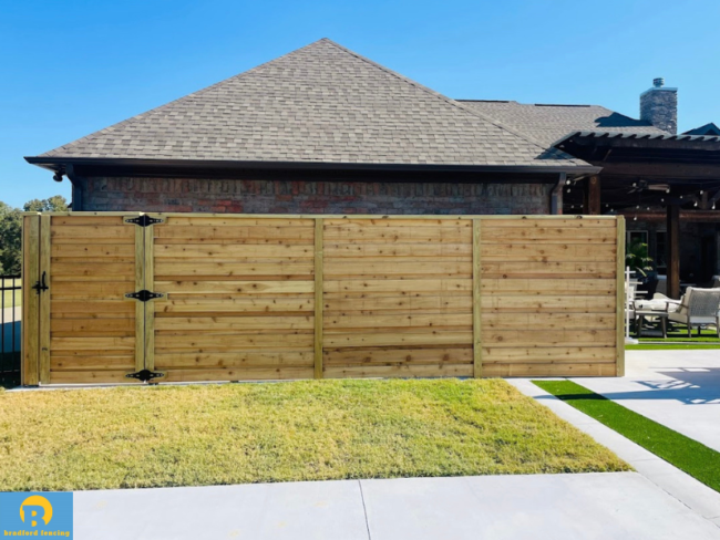 Board on Board Fence Installed in Conway
